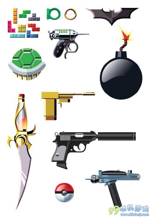 动漫游戏达人大检测 各种标志武器你能认出多少？
