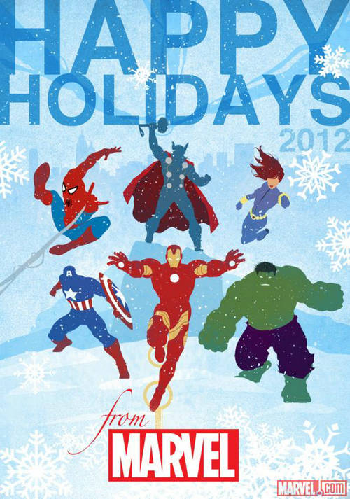 钢铁侠的圣诞装 看国外强人绘制的钢铁侠圣诞贺卡