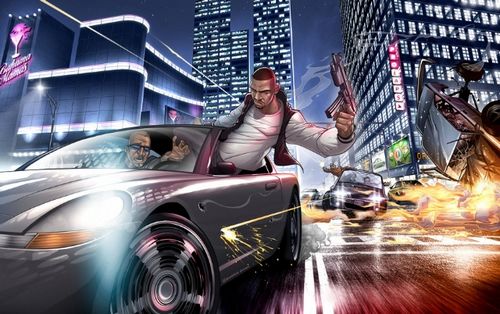 美式漫画风 粉丝自制《GTA5》海报帅气登场