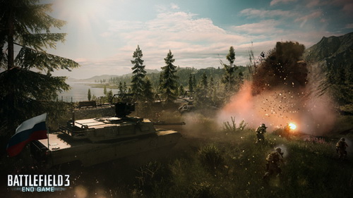 摩托车与坦克大战 《战地3：游戏终结》新图公布