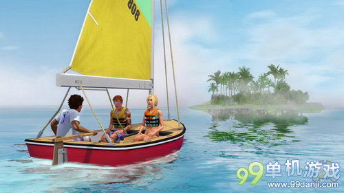 游艇嬉戏泡美女 《模拟人生3：岛屿天堂》新截图