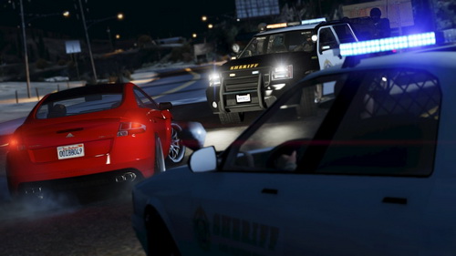 飞机与豪车竞逐 《GTA5》新截图展现火爆画面