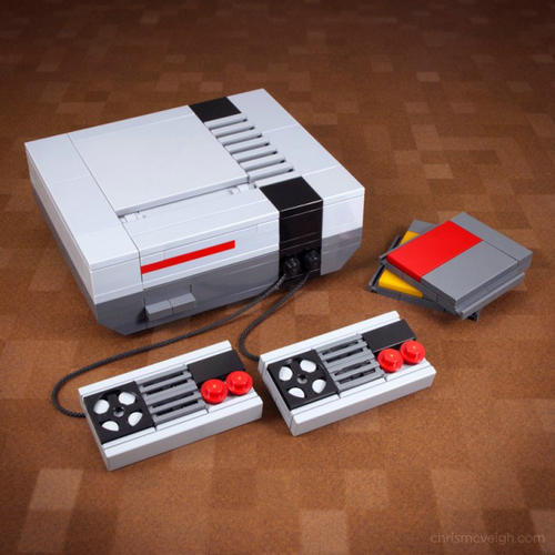 牛！达人用乐高积木打造超赞NES游戏机模型